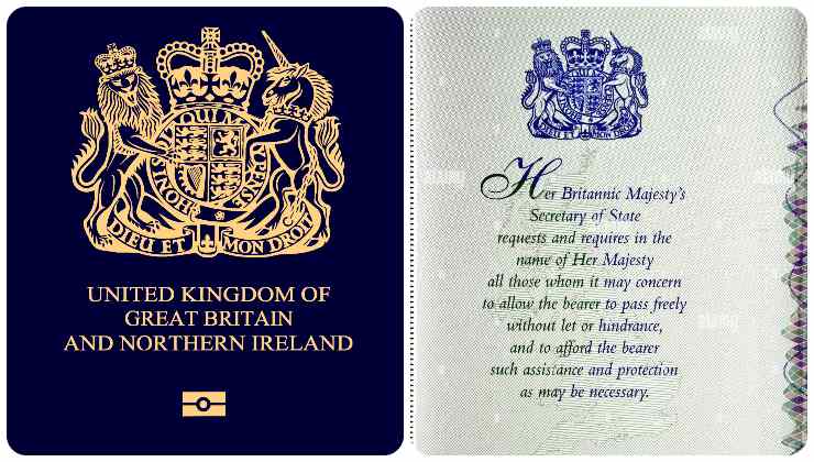 Passaporto inglese