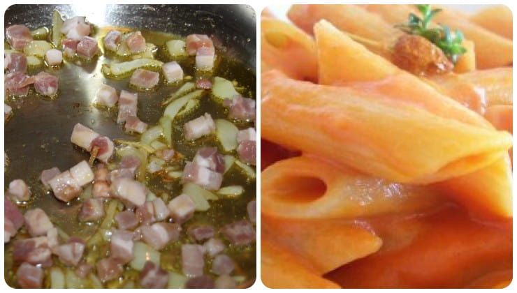 Soffritto, pancetta e cipolla, piatto del maresciallo