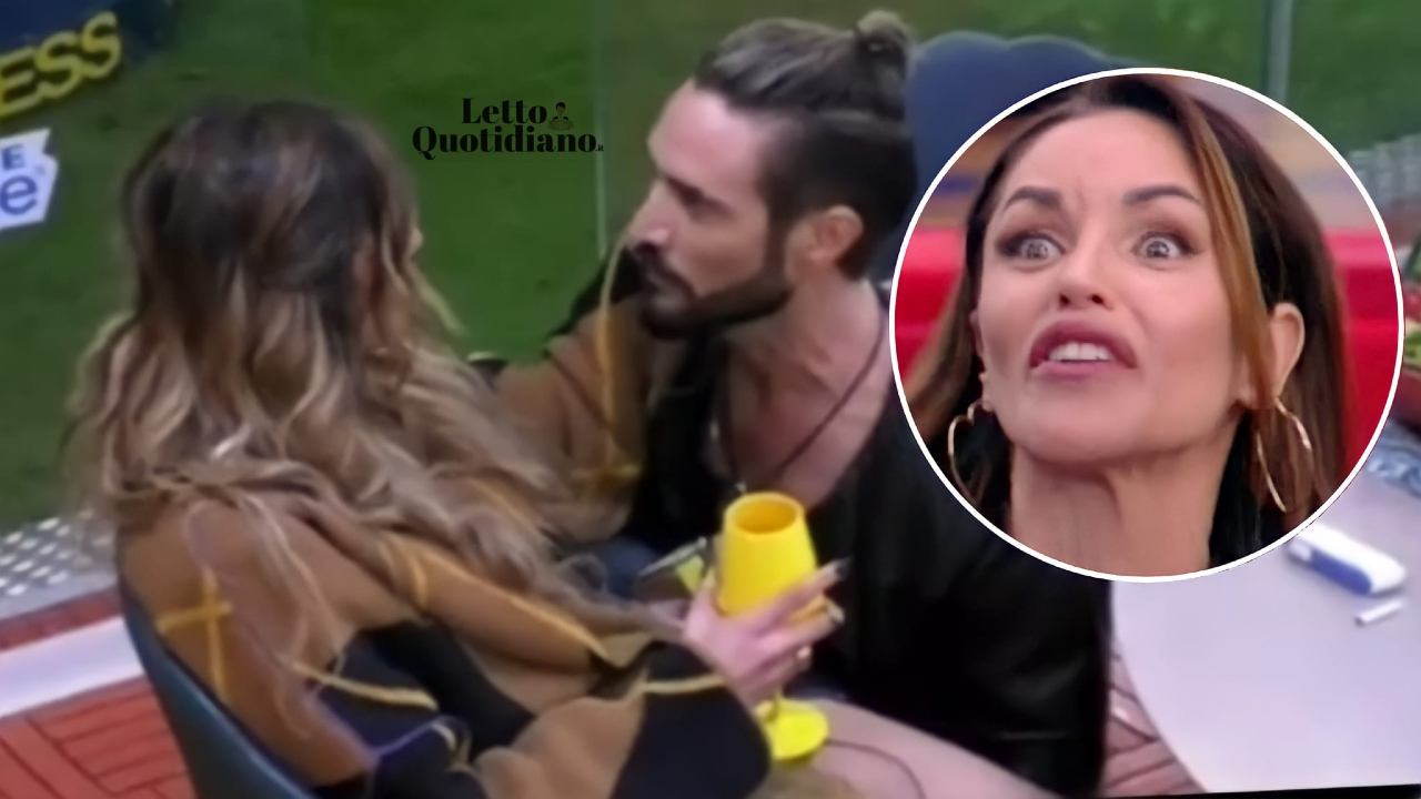 Soleil Sorge, Alex Belli e Delia Duran al Grande Fratello Vip 6