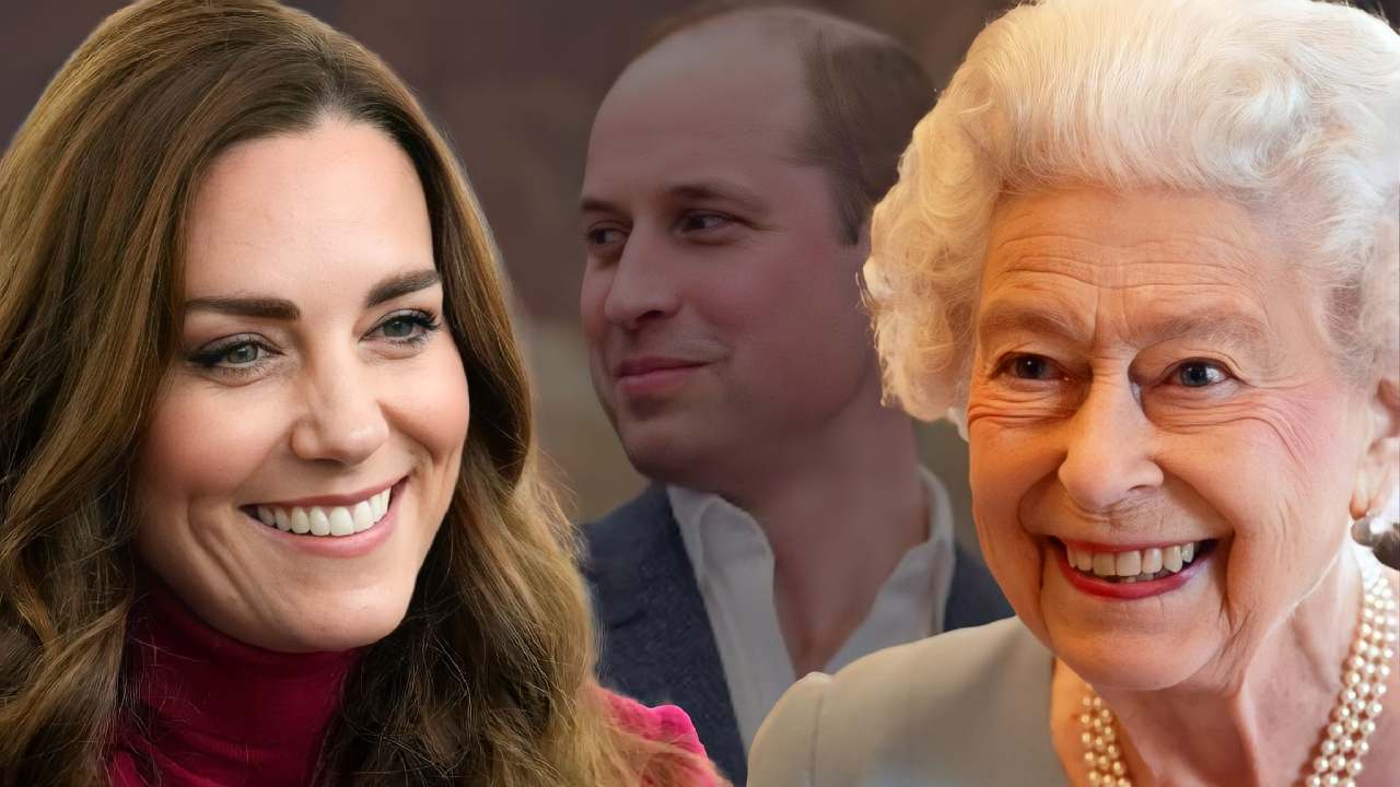 Kate Middleton, William Windsor e la Regina Elisabetta