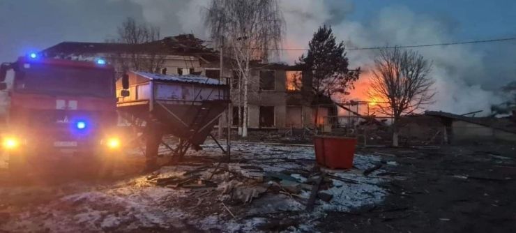 bombardamenti città Merefa