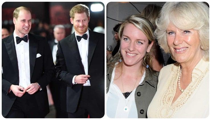 I principi Harry e William, Laura Lopes e Camilla 