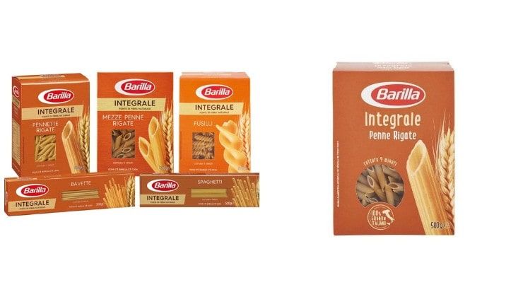 Confezioni pasta integrale Barilla