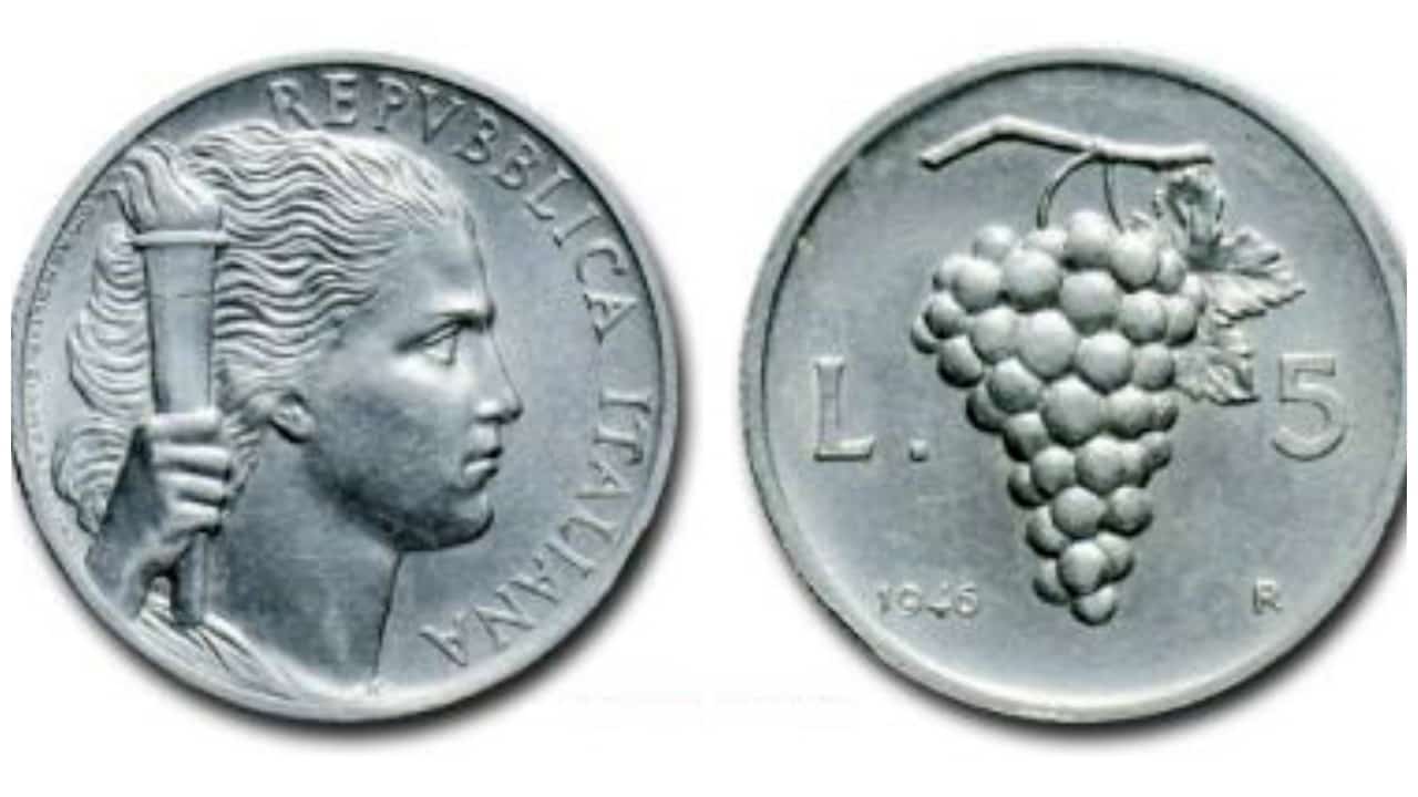Moneta rara da 5 lire