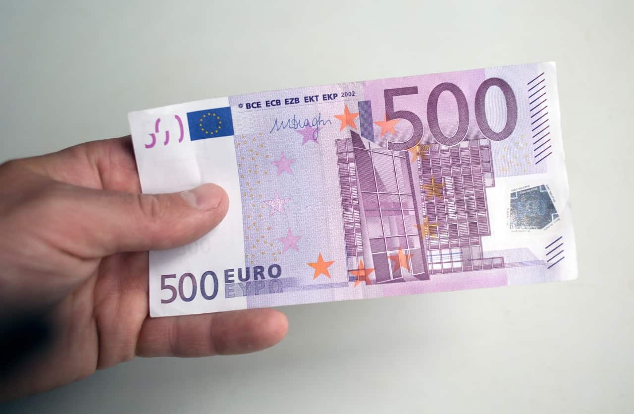 Banconota, bonus 500 euro