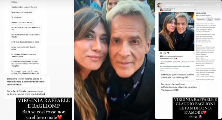 Claudio Baglioni e Virginia Raffaele