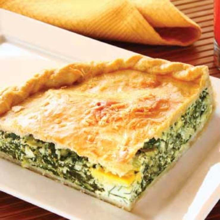 Tortino con bietole e formaggio