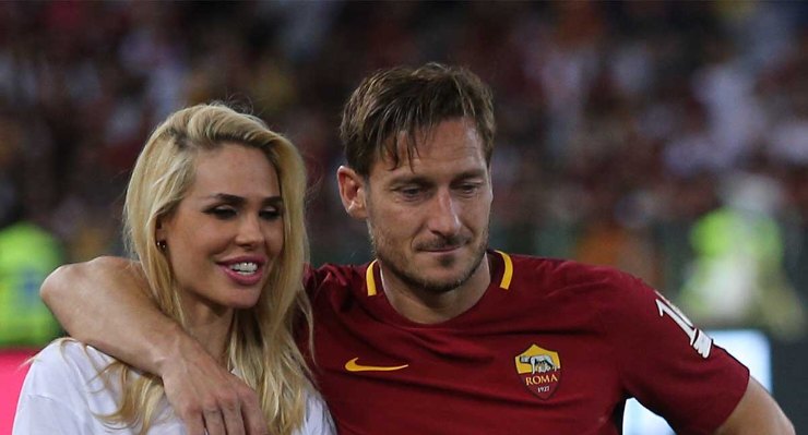 Blasi e Francesco Totti 