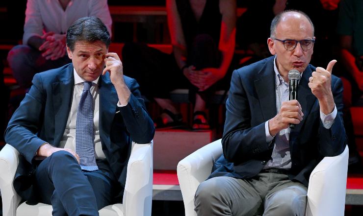 Giuseppe Conte ed Enrico Letta