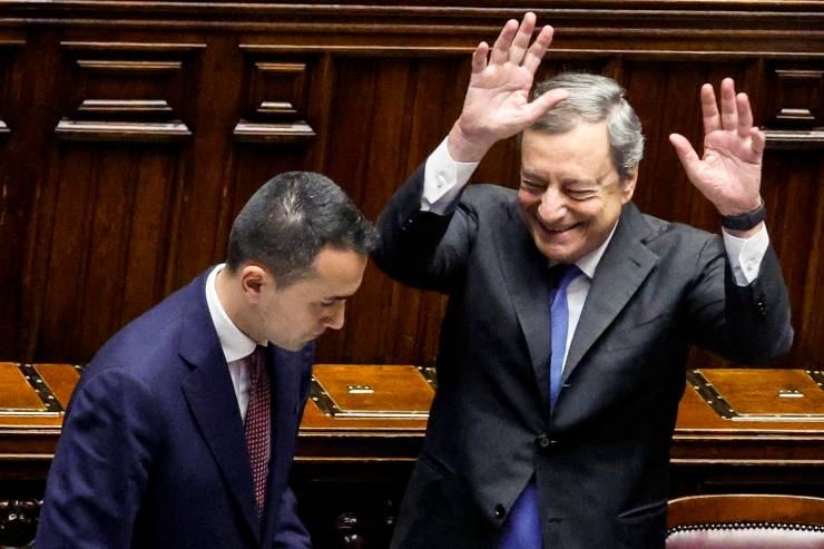 Luigi Di Maio e Mario Draghi