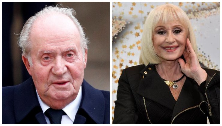 Juan Carlos e Raffaella Carrà