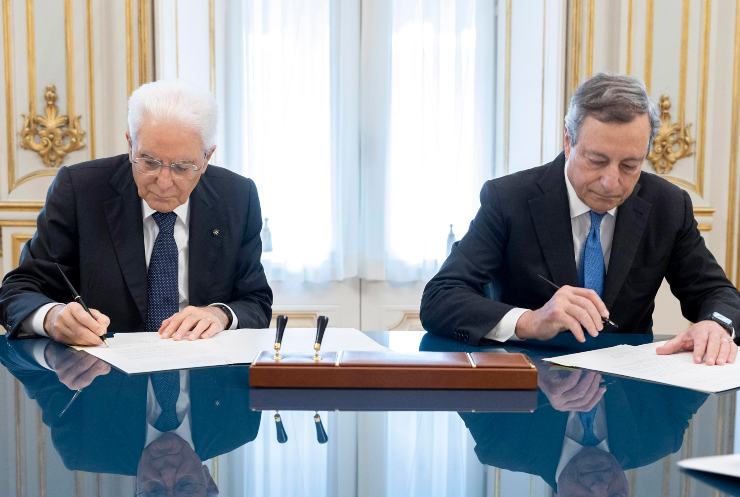 Sergio Mattarella e Mario Draghi