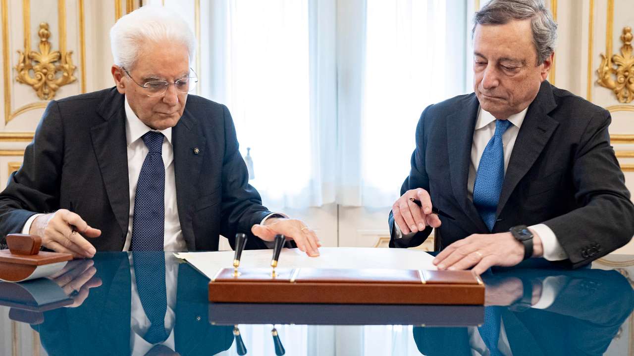 Sergio Mattarella e Mario Draghi
