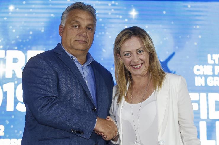 Viktor Orban e Giorgia Meloni