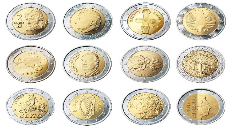 Esemplari monete in euro