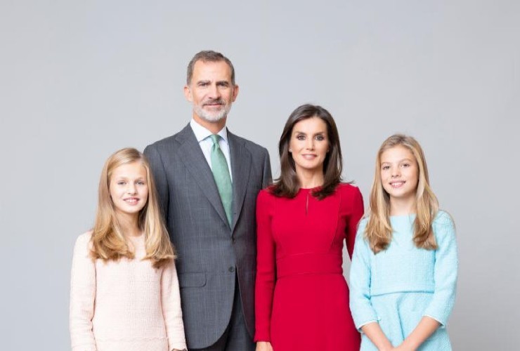 Letizia con la famiglia