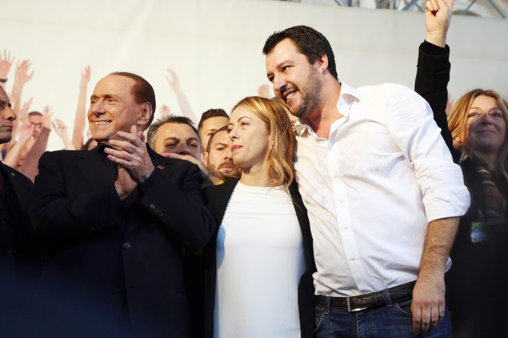 Berlusconi Meloni Salvini