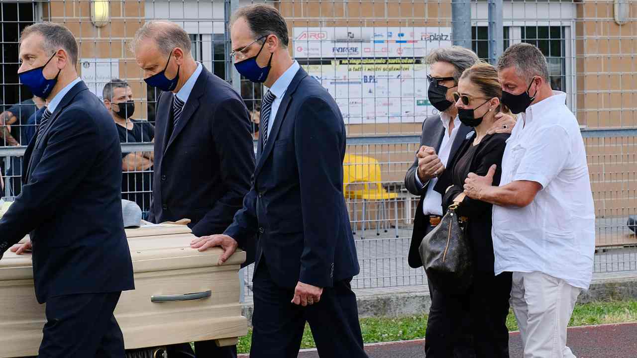 Il funerale di Michele Merlo