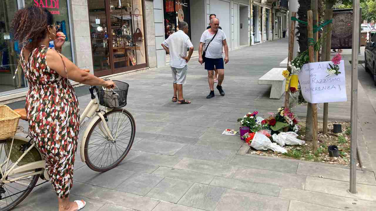 La zona dell'omicidio