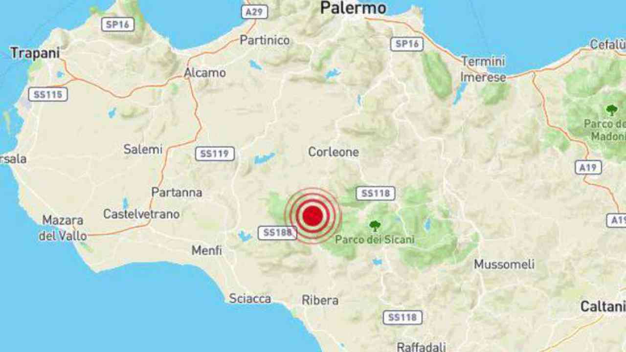 Terremoto nel comune di Giuliana