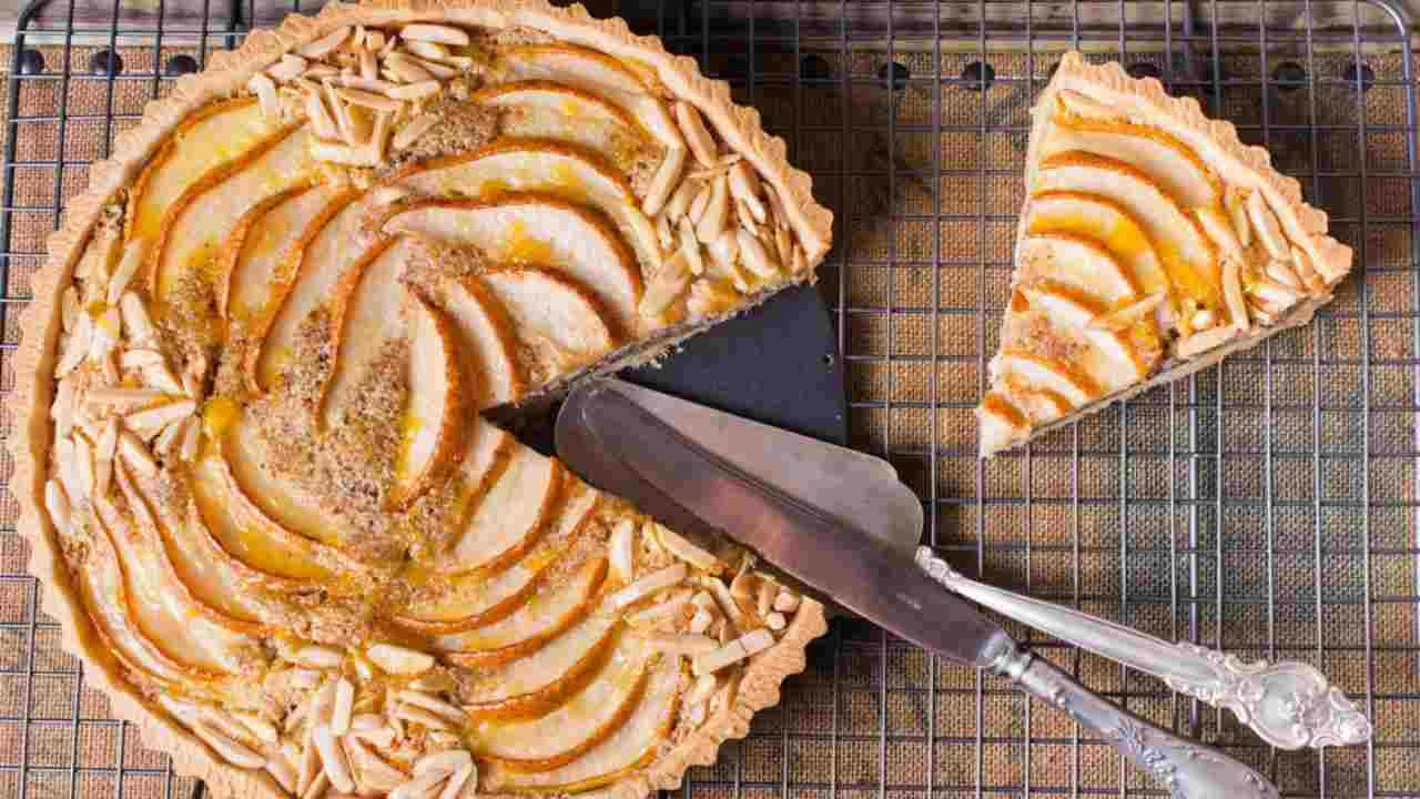 Torta ricotta e pere