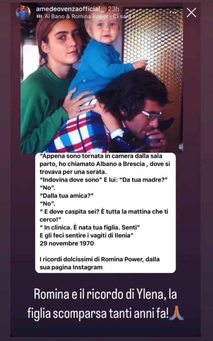 Albano: il messaggio di Romina su Ylenia