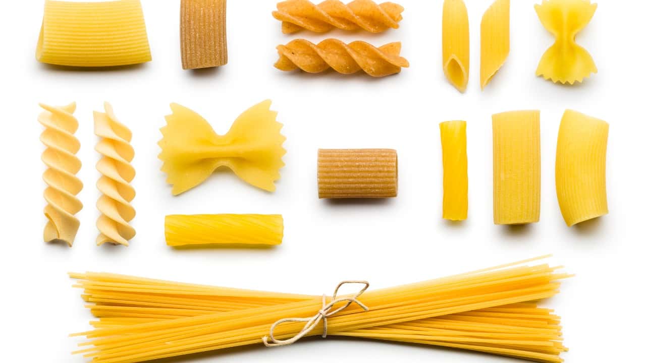 Varie tipologie di pasta