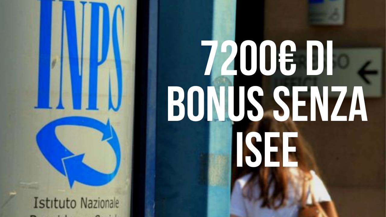 Bonus senza isee