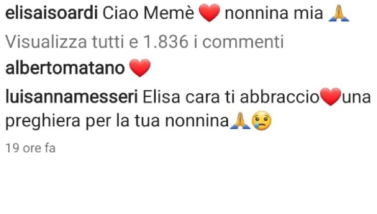 Elisa Isoardi commenti
