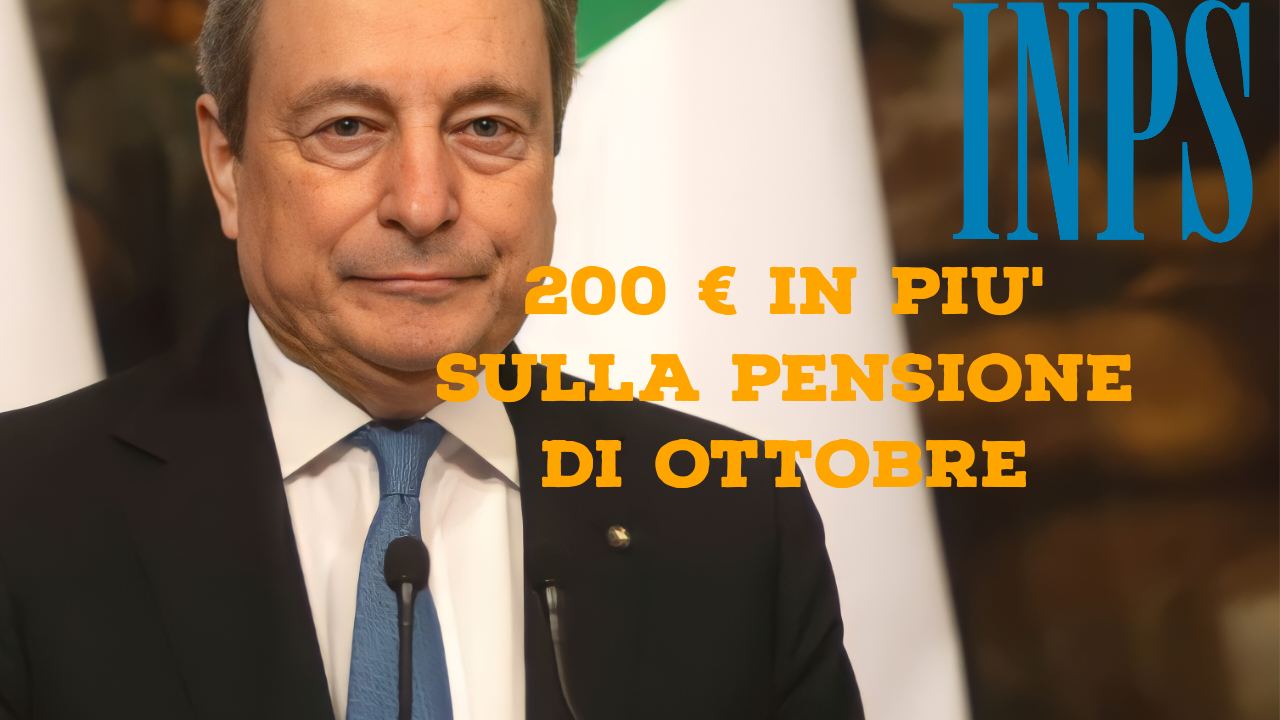 Pensione, 200€ in più