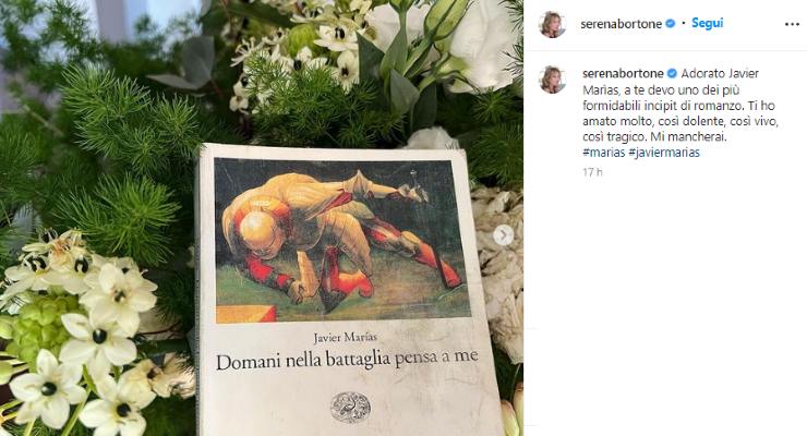 Serena Bortone e il lutto