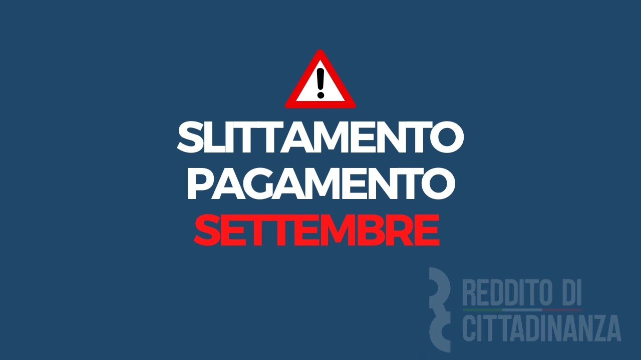 Slittamento reddito di cittadinanza