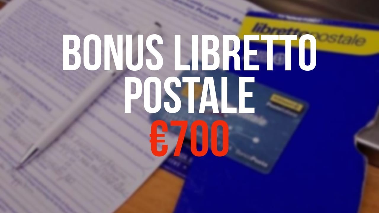 Bonus libretto postale