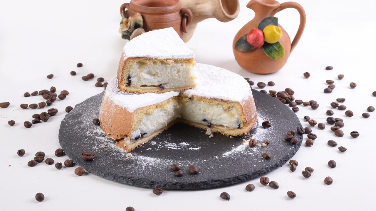 Crostata allo yogurt con gocce di cioccolato