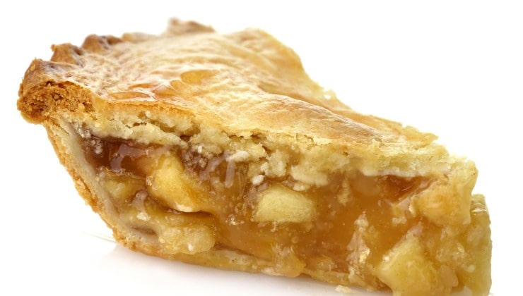 Fetta torta yogurt e mele